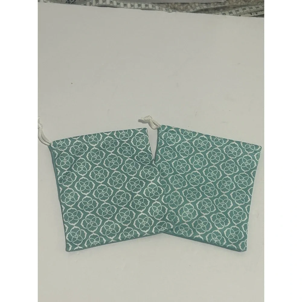 Kendra Scott Turquoise Blue Jewelry Dust Bag Pouch Drawstring Organizer Travel 2